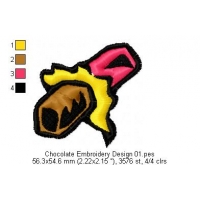 Chocolate Embroidery Design 01